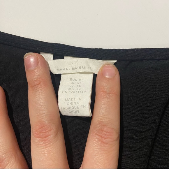 Black maxi H&M maternity dress size XL NEVER WORN - Picture 5 of 6